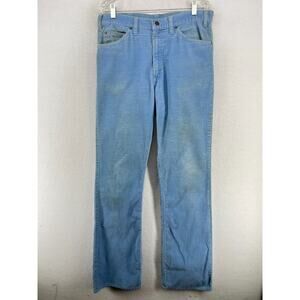 LEVIS Pants Mens 34x34 517 Corduroy 1981 5 Pocket Bootcut Cotton Blue USA VTG